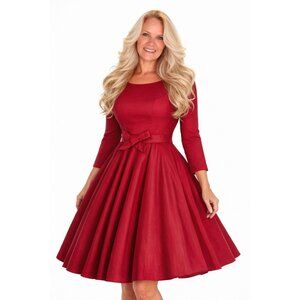 Retro Red Swing Dress